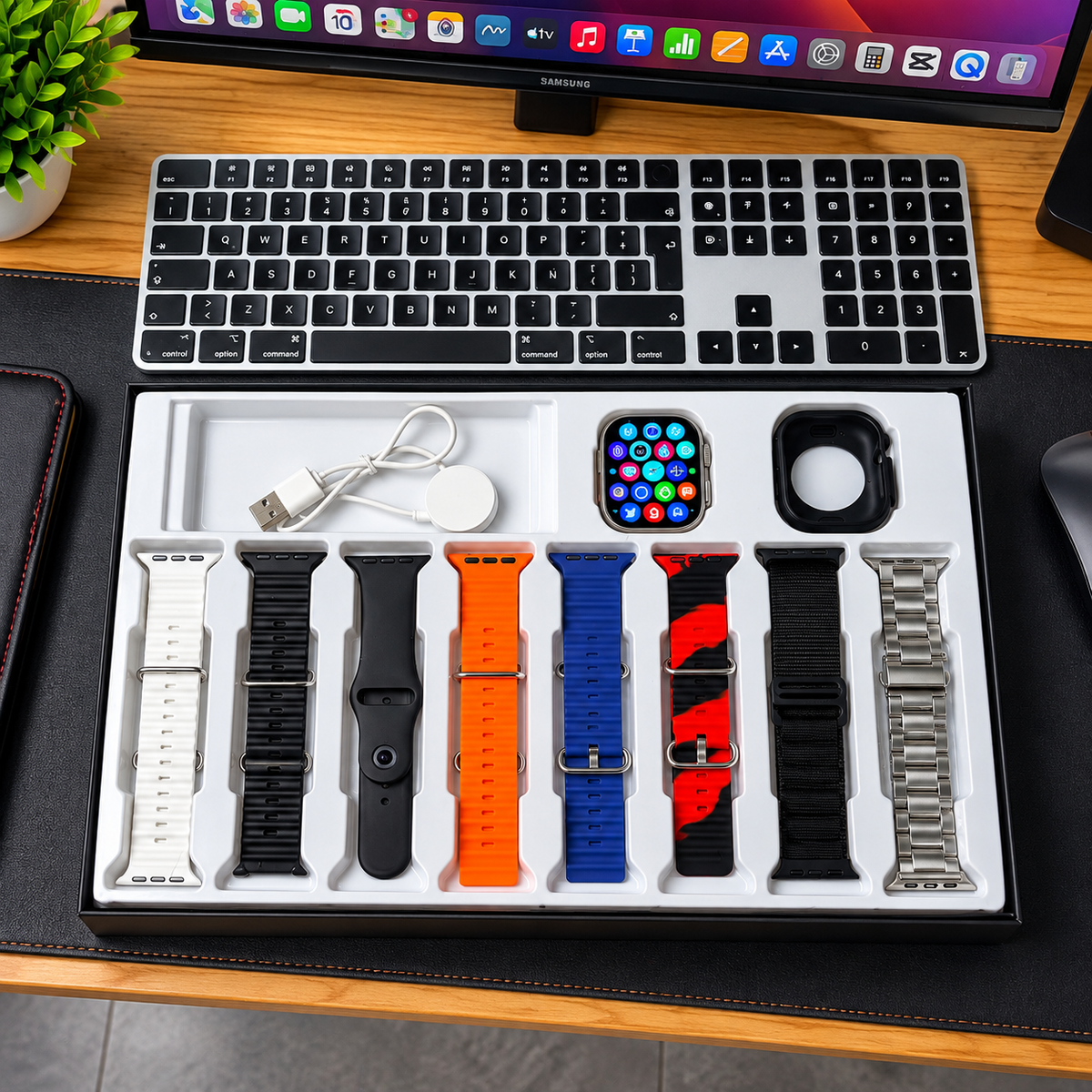 SWITCH 8 ULTRA | Smartwatch + 8 Pulseras Intercambiables