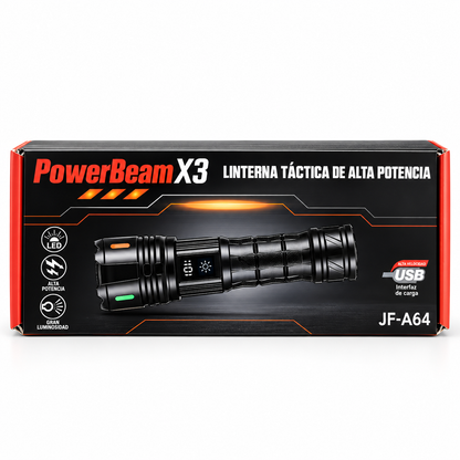 PowerBeam X3 – Linterna Táctica de Alta Potencia