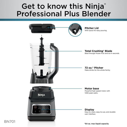 Ninja Licuadora Profesional Plus Auto-iQ