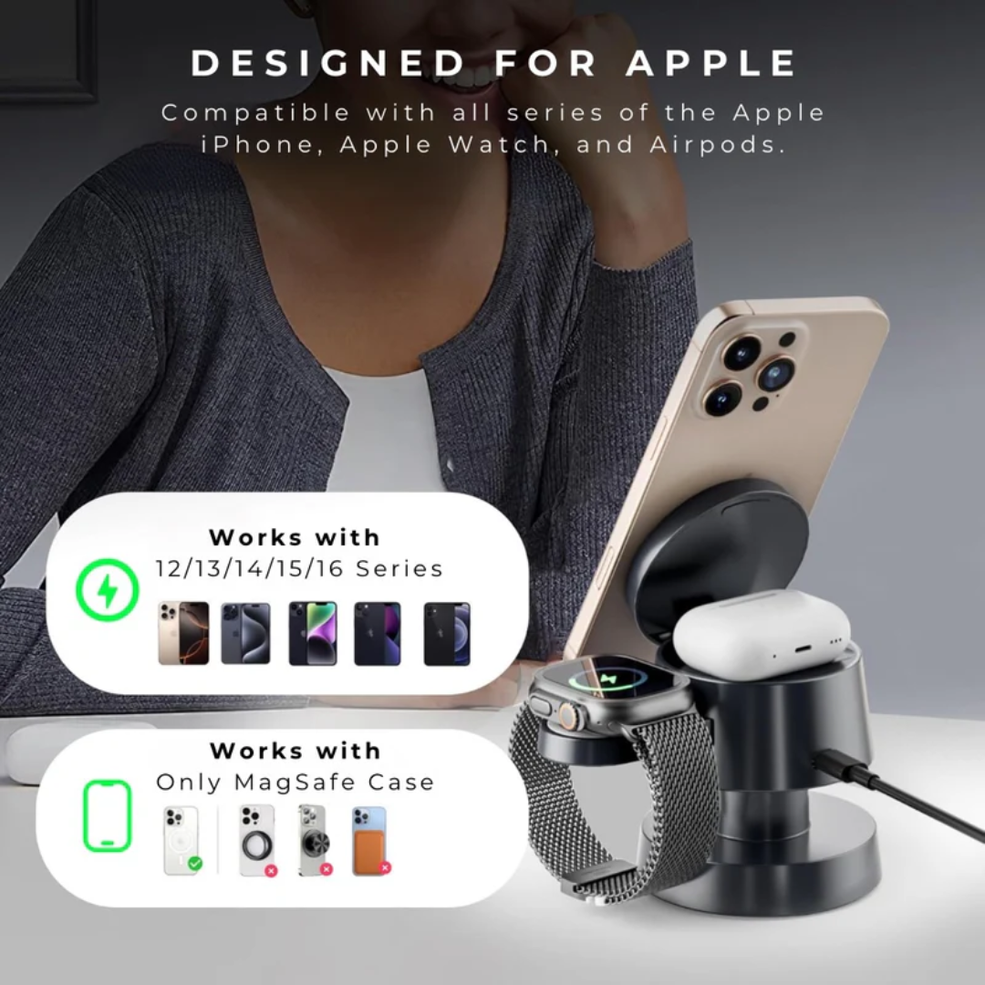Night Lamp - Cargador 4 en 1 MagSafe