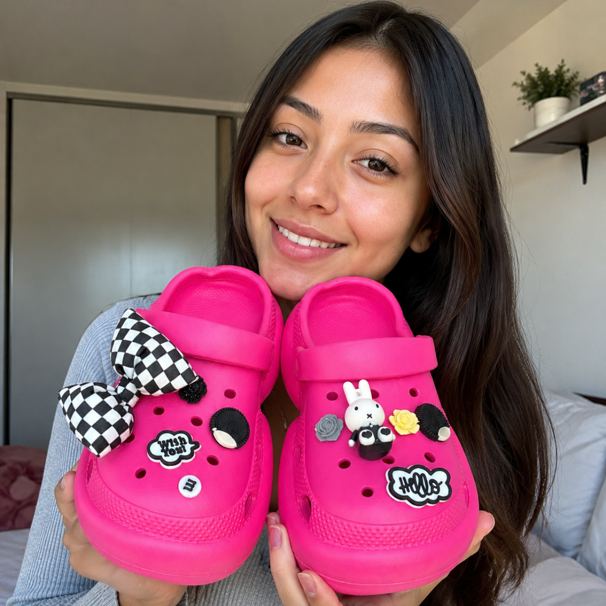 JibJoy Oreo Glow | Zuecos Ultraligeros con Charms