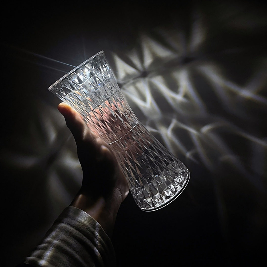 Diamond Glow | Lámpara LED Recargable Touch