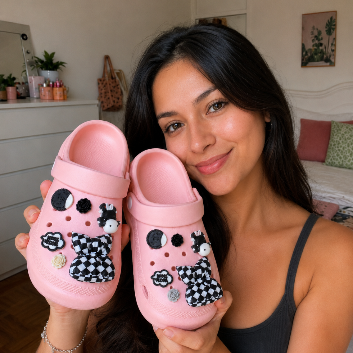 JibJoy Oreo Glow | Zuecos Ultraligeros con Charms