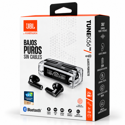 JBL TUNEK56 | AUDÍFONOS INALÁMBRICOS TWS
