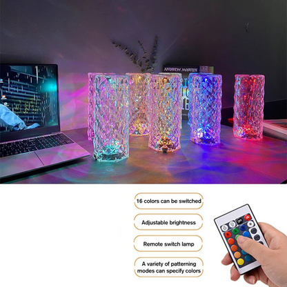 Cristal Glow Colors | Lámpara LED Multicolor Touch