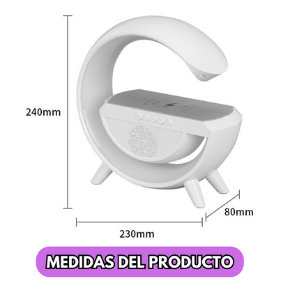 Melody Charge - Bocina, Cargador Inalambrico y Lampara