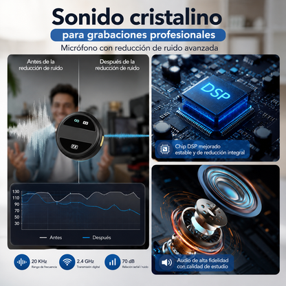 DualMic Pro Wireless | Micrófonos Inalámbricos Profesionales
