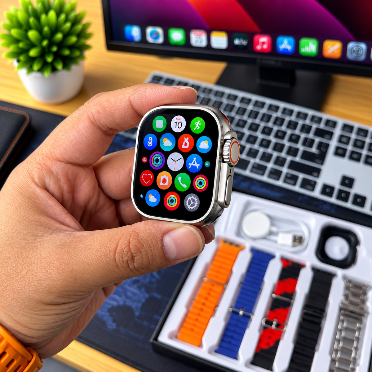 SWITCH 8 ULTRA | Smartwatch + 8 Pulseras Intercambiables