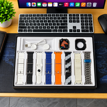 SWITCH 8 ULTRA | Smartwatch + 8 Pulseras Intercambiables