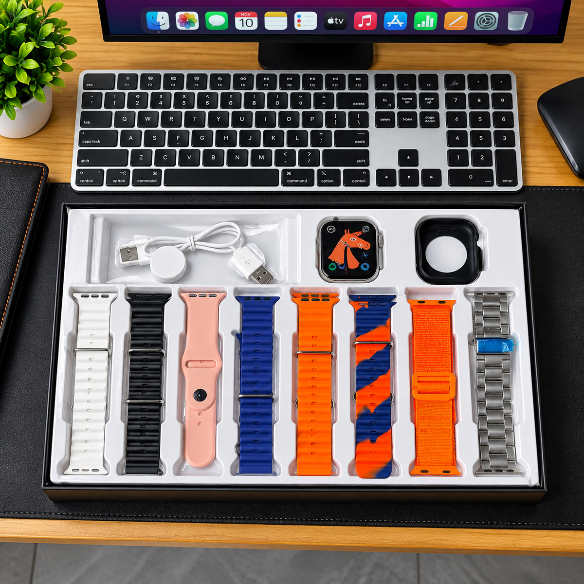 SWITCH 8 ULTRA | Smartwatch + 8 Pulseras Intercambiables