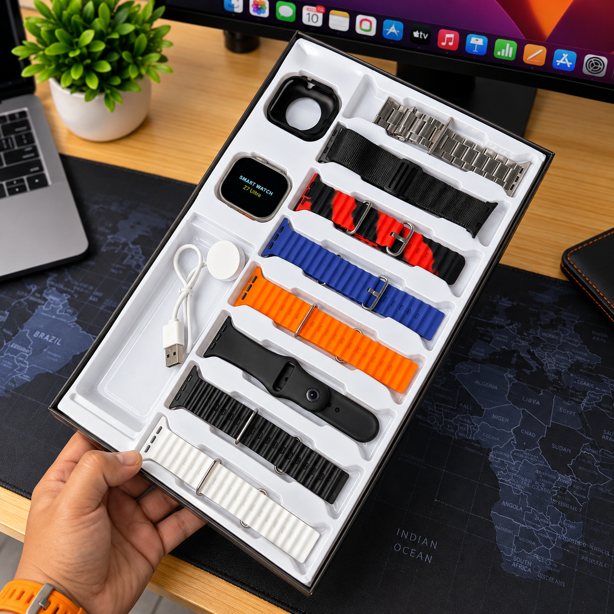 SWITCH 8 ULTRA | Smartwatch + 8 Pulseras Intercambiables