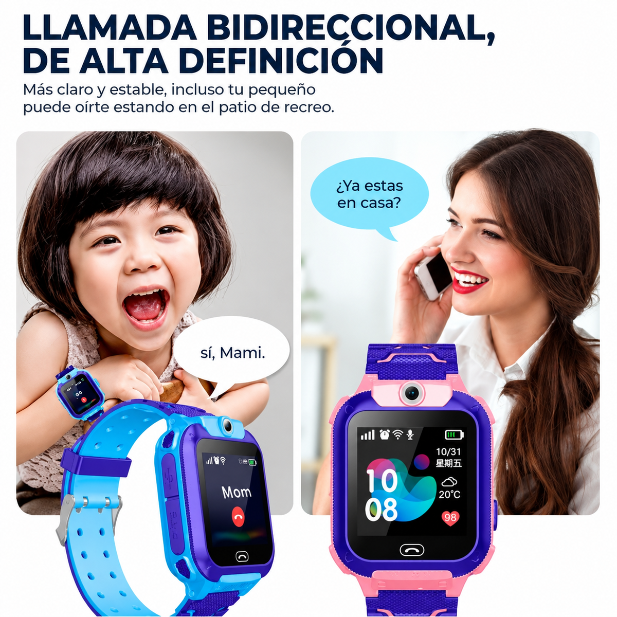 Smartwatch Infantil – SIM 4G y Camara