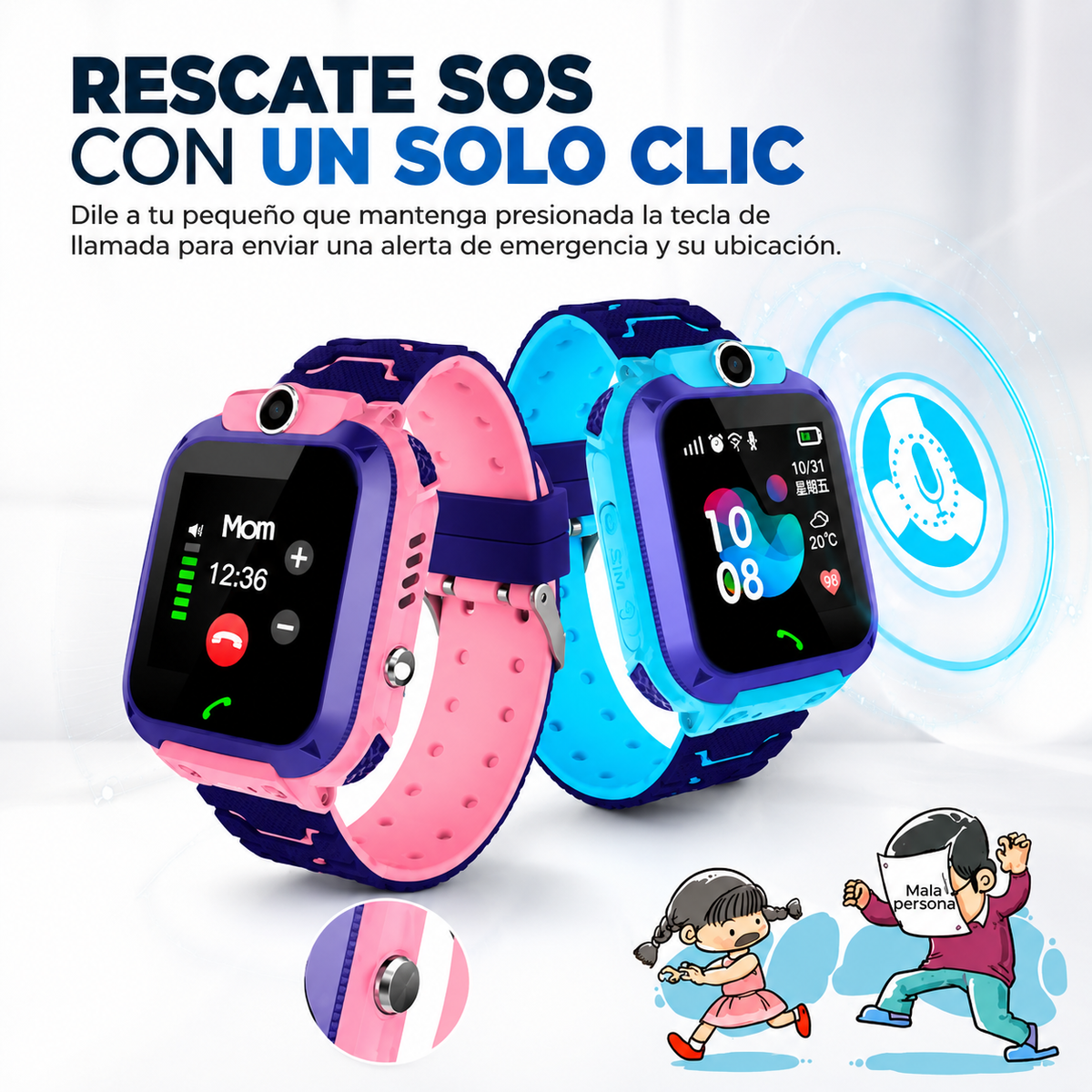 Smartwatch Infantil – SIM 4G y Camara