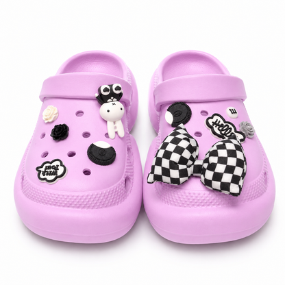 JibJoy Oreo Glow | Zuecos Ultraligeros con Charms