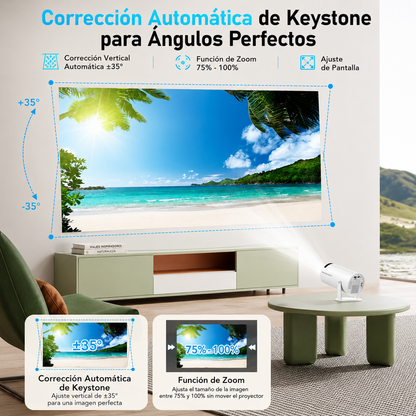 Cinema Retro Max | Proyector Smart con Android TV y Video Juegos