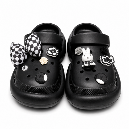 JibJoy Oreo Glow | Zuecos Ultraligeros con Charms