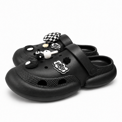 JibJoy Oreo Glow | Zuecos Ultraligeros con Charms