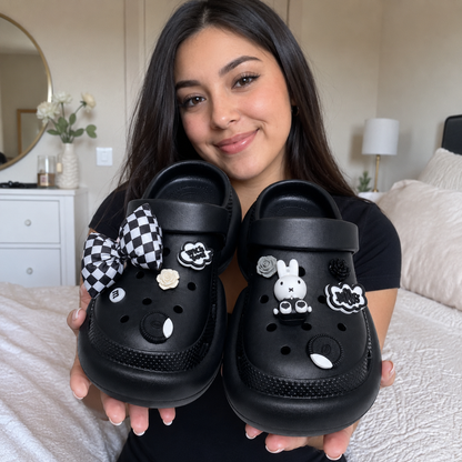 JibJoy Oreo Glow | Zuecos Ultraligeros con Charms
