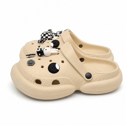 JibJoy Oreo Glow | Zuecos Ultraligeros con Charms