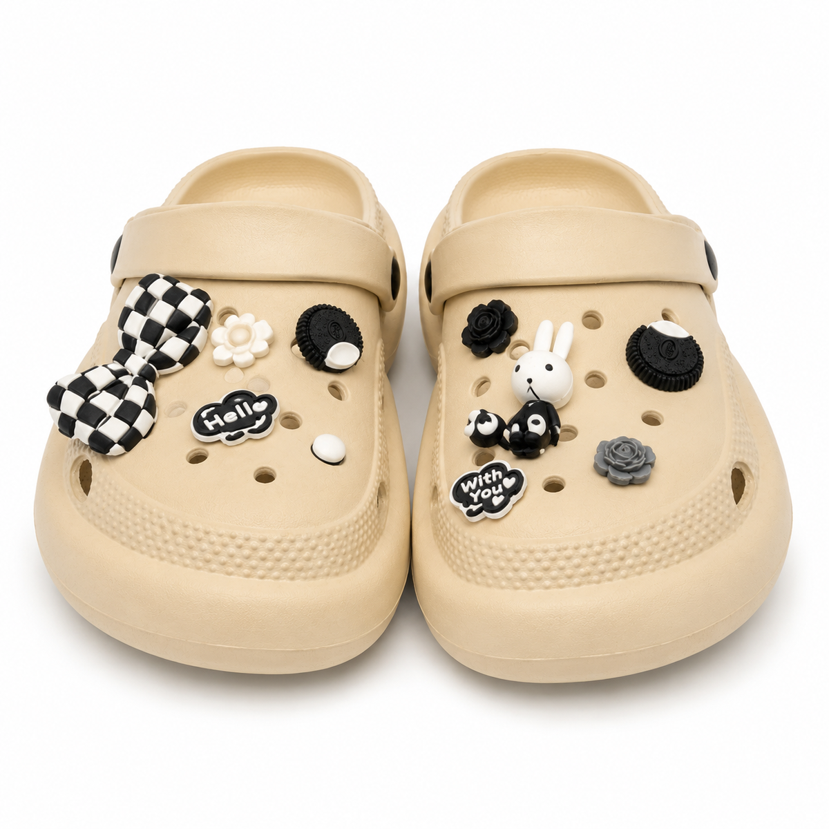 JibJoy Oreo Glow | Zuecos Ultraligeros con Charms