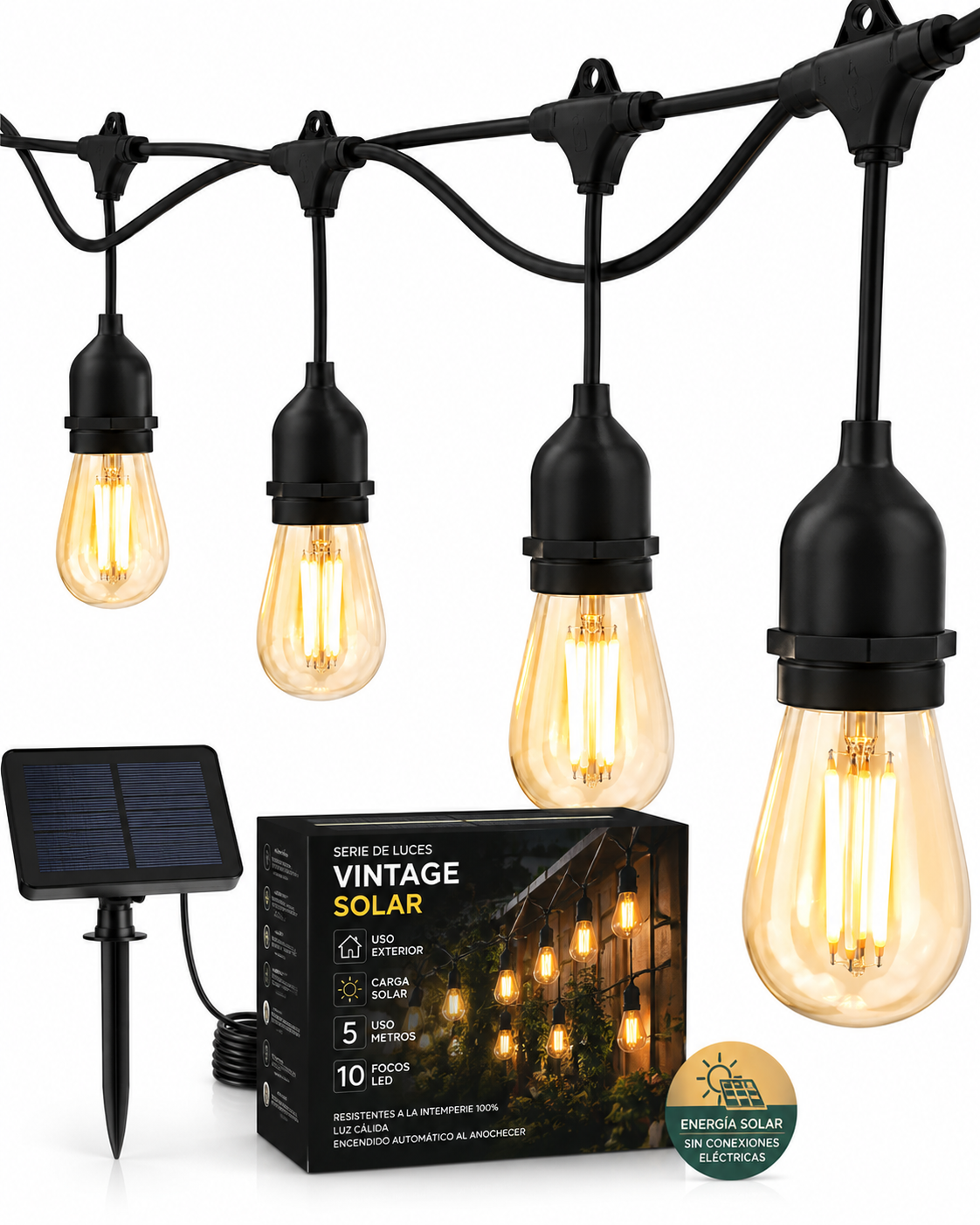 Luces Vintage Solares