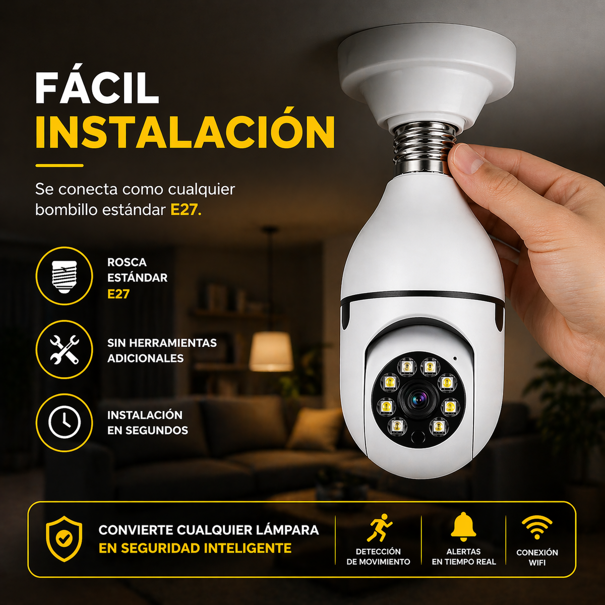Camara de Seguridad Wifi - Power Visión PRO