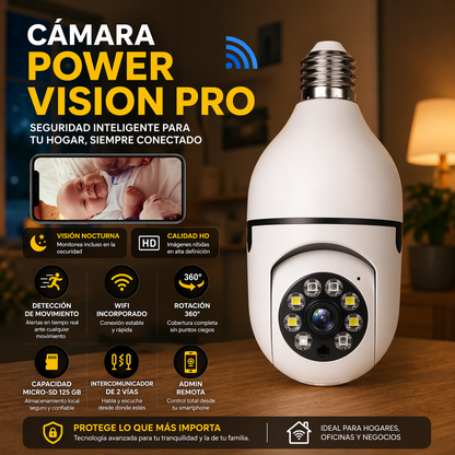 Camara de Seguridad Wifi - Power Visión PRO