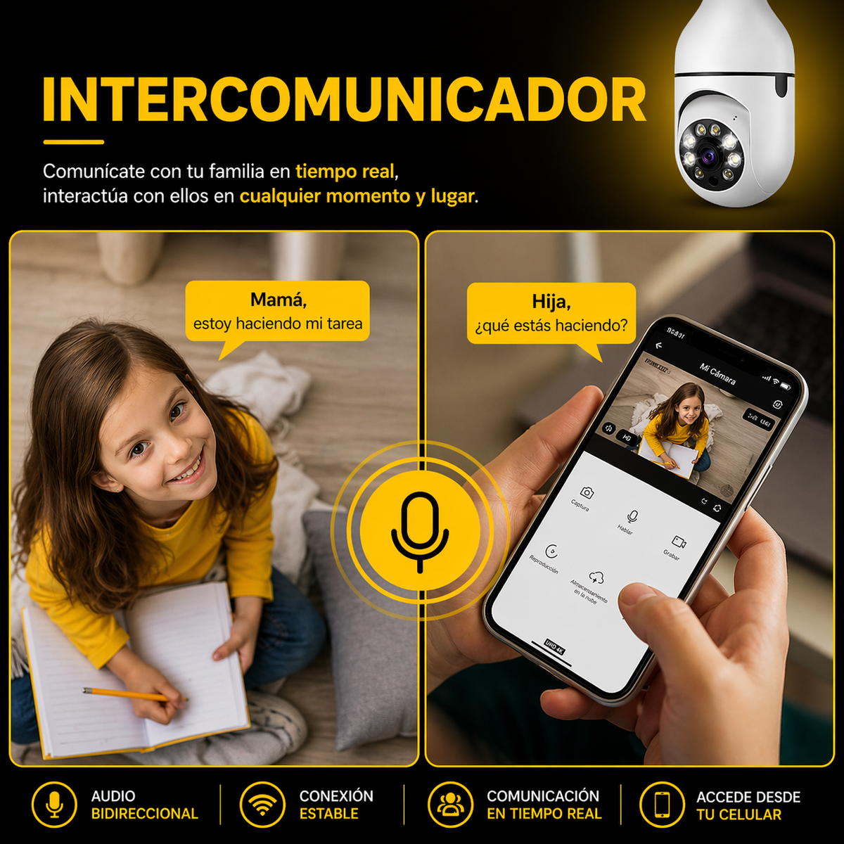 Camara de Seguridad Wifi - Power Visión PRO