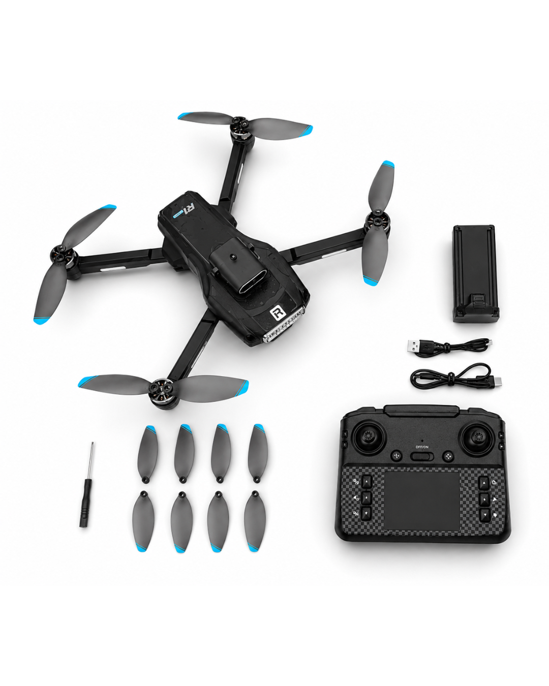 SkyRider Command Pro - Drone Brushless con Pantalla Integrada