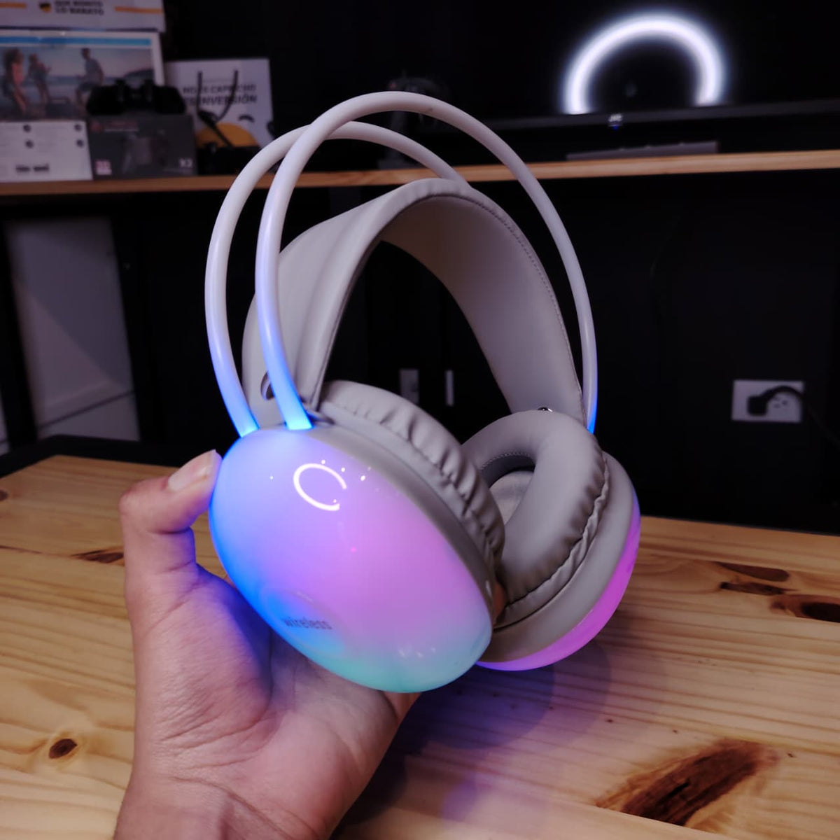 Sound Mix RGB – Audífonos On-Ear con Sonido HD y Luces Personalizables