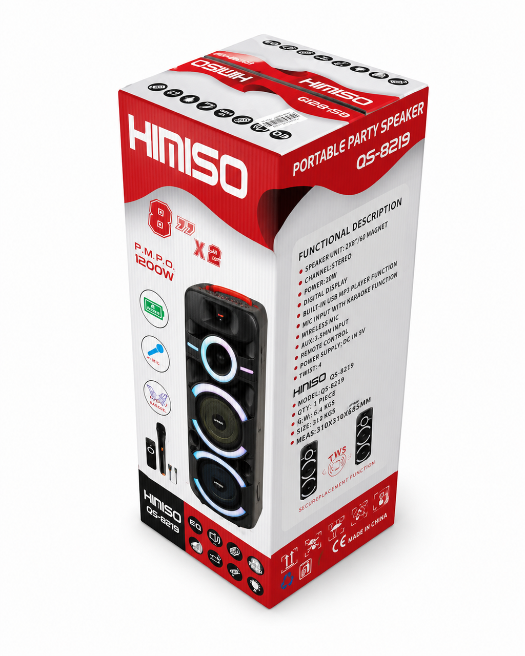 KIMISO THUNDER X | BOCINA RGB DE ALTO PODER
