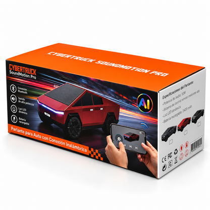 Cybertruck SoundMotion Pro | Carro RC + Bocina Inteligente con IA