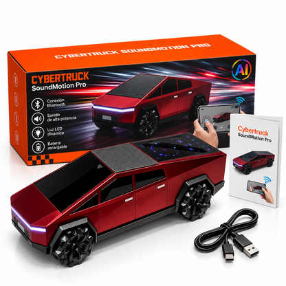 Cybertruck SoundMotion Pro | Carro RC + Bocina Inteligente con IA