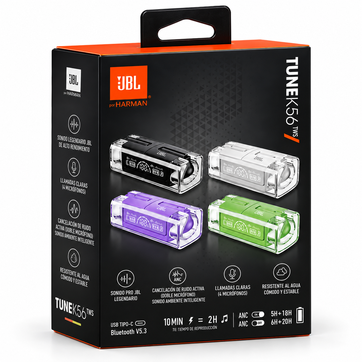 JBL TUNEK56 | AUDÍFONOS INALÁMBRICOS TWS